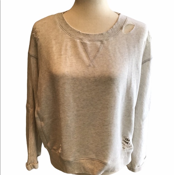 American Eagle Outfitters Tops - American Eagle Trendy Ripped Look Sweatshirt